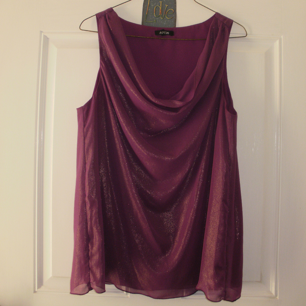 Apt. 9 Sleeveless Sparkle Blouse